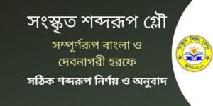 সংস্কৃত শব্দরূপ গ্লৌ