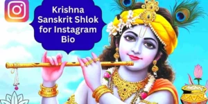Krishna Sanskrit Shlok for Instagram Bio